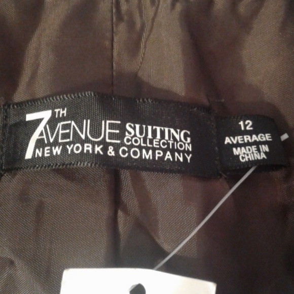 NY&Co 12 Jacket Blazer NWT Brown Lined NEW York & Co - Picture 8 of 8